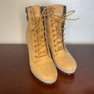 Timberland women’s size 8.5 Alston wedge boots shoes